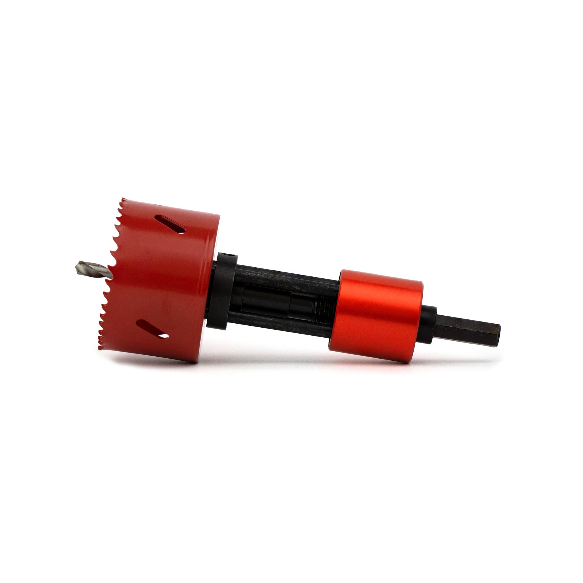 Lochmichel mit Lochsäge montiert